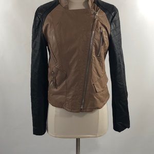 A Lapis pleather jacket in size Medium